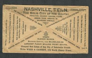 US Sc#212 Nashville Tenn Adv Cover Weed & Cassedy Law And Real Estate