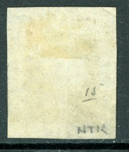  Australia 1852 NSW 3p Emerald Green VFU G281 ⭐⭐⭐⭐⭐⭐ 