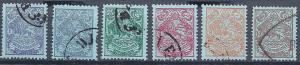 Iran 1907 Sc# 428-33