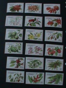 DOMINICA-1981 SC#716-33 COLORFUL LOVELY GARDENS FLOWERS MLH VF LAST ONE