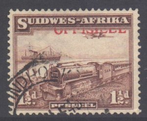 South West Africa SWA Scott O17 - SG O17, 1938 Official 1.1/2d used