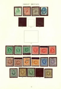 GB 1929-36 mint & used selection with watermark varieties. Condition mixed