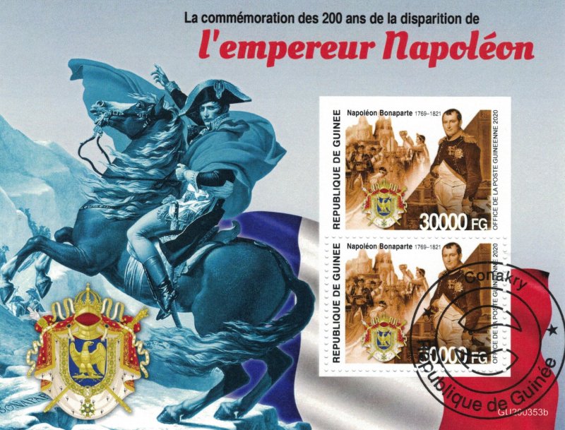 GUINEA 2020 - Emperor Napoleon, commemoration / minisheet