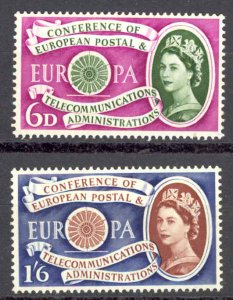 Great Britain Sc# 377-378 MH (b) 1960 Europa