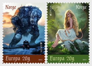 2022 Norway Myths & Stories - Europa (2) (Scott NA) MNH