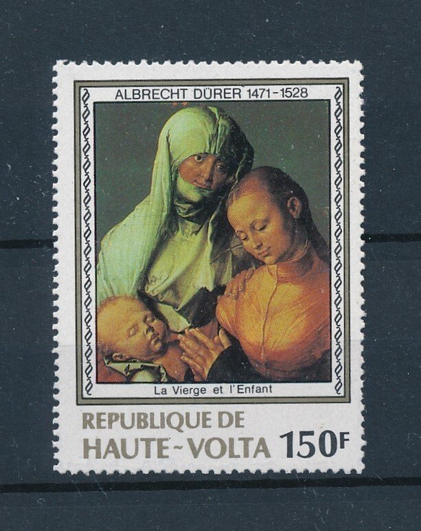 [104641] Burkina Faso Upper Volta 1978 Art painting Durer mother From set MNH