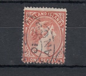 Falkland Islands QV 1889 1d SG11 VFU JK836