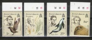 British Antarctic Territory 125-128  MNH