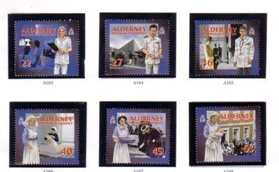 Alderney Sc 164-9 2001 Health Services stamp set mint NH