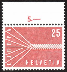 1957, Switzerland 25c, MNH, Sc 363