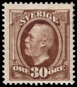 Sweden - Scott 62 - Mint-Hinged - Staining - Adhesion on Back