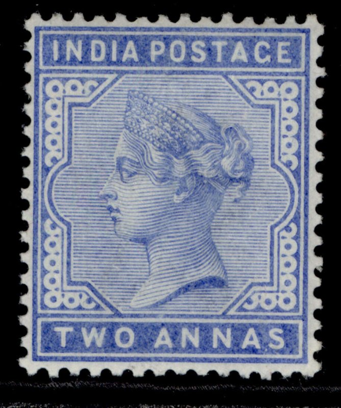 INDIA QV SG92, 2a blue, LH MINT.