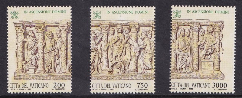 Vatican City   #931a-c  MNH  1993  sarcophagus