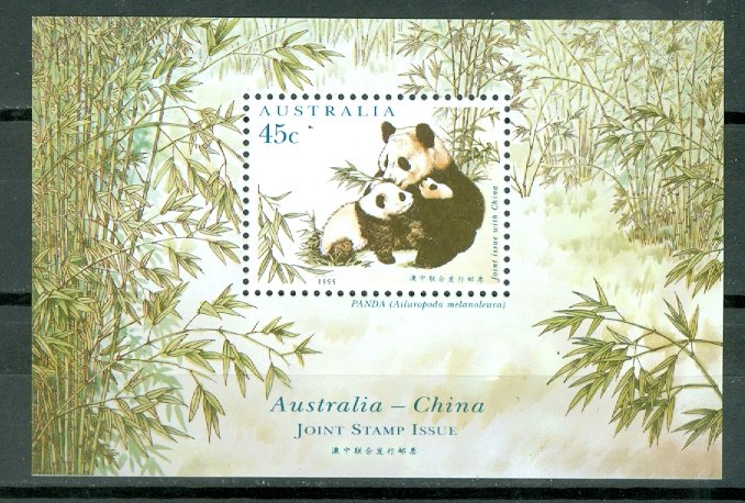 AUSTRALIA WILDLIFE  PANDAS #1459d..SOUV. SHEET...MNH...$2.25