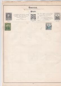 america guatemala & haiti stamps sheet ref 17809