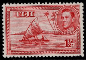 FIJI GVI SG252c, 1½d deep carmine, NH MINT.