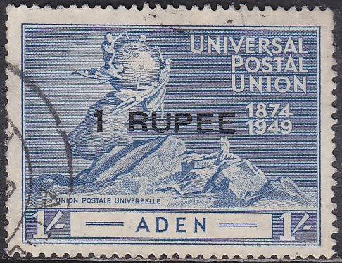 Aden 35 Hinged Used 1949 UPU Issue [CD309] O/P