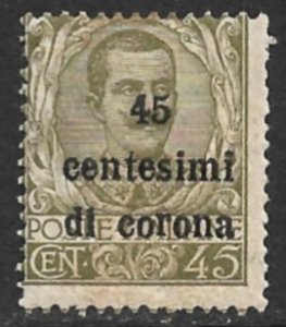 AUSTRIA ITALIAN OCCUPATION 1919 45c on 45c General Issue Sc N71 MH