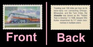 US 3336 All Aboard Hiawatha 33c single (1 stamp) MNH 1999