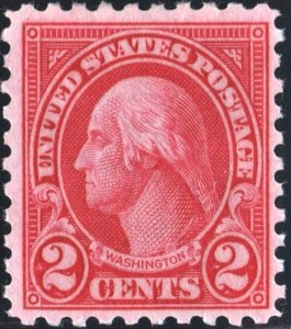 SC#583 2¢ Washington Single (1924) MH*