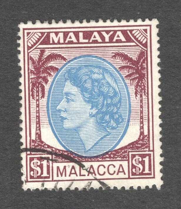 Malaya - Malacca, Scott #42  VF, Used, CV $12.00 ...... 3660034