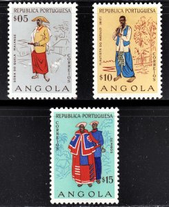 Angola Scott 395-97 F to VF mint OG HR.  FREE...