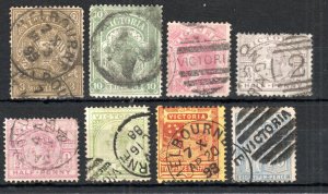 Australia - Victoria 1884-96 issues between SG 268 and 322 FU CDS