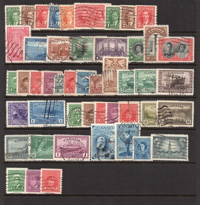 CANADA #231//281 Canada ALMOST COMPLETE - USED Cat value is $52.50