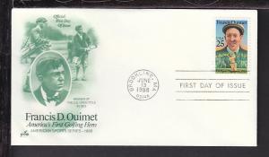 US 2377 Francis Ouimet 1988 Artcraft U/A FDC 