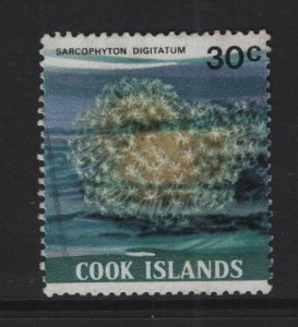 Cook Islands  #575a  used  1980  coral 30c