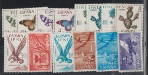 Ifni SC 131-3, 134-6, 137-40, 141-4 Mint Never Hinged