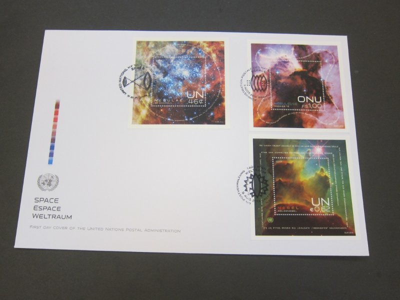 United Nations (NY,Vienna,Geneva) 2013 Sc 531,569,1070 FDC