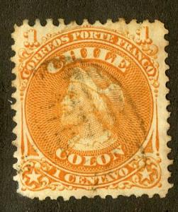 CHILE 15 USED SCV $15.00 BIN $6.00 PERSON