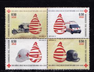 rT)2010,ECUADOR,B4, 100 YEARS OF THE ECUADORIAN RED CROSS,MN