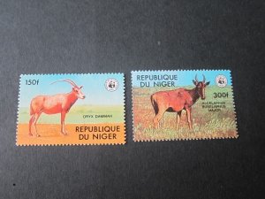 Niger 1978 Sc 450,452 WWF MNH