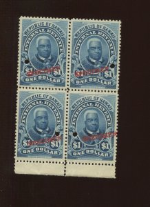 Hawaii R11S Revenue MINT Specimen Block of 4 Stamps NH (By 1639) R11