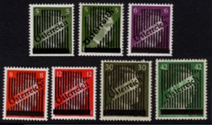 Scott #398-404 Overprints MNH