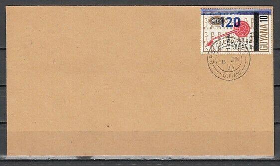 Guyana, Scott cat. 369. Music Instrument value on cover. ^