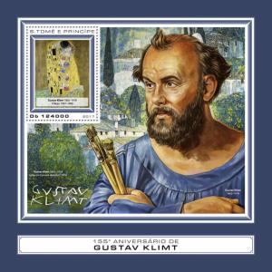 Sao Tome & Principe 2017 MNH Gustav Klimt 1v S/S Art Paintings Stamps