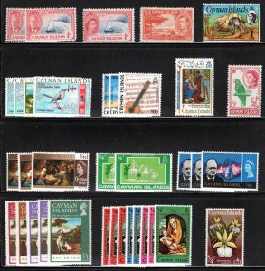 Cayman Islands ~ 26 Different Stamps ( 36 Total ) ~ Unused, Used, MX condition