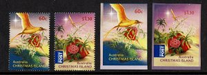 Christmas Island 2010 Christmas  Set + Self-adhesives MNH