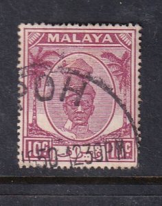 Malaya Perak 1950 Sc 111 10c Used