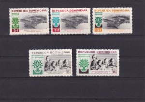 SA12e Dominican Republic 1960 World Refugee Year mint stamps