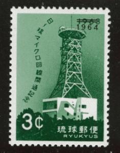 RYUKYU (Okinawa) Scott 122 MNH** 1964 Shuri Relay Station