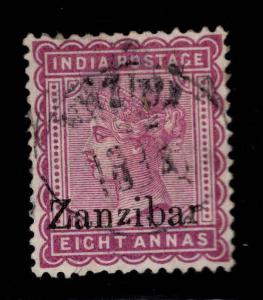 Zanzibar Scott 10 Used  1895 Queen Victoria nicely centered and canceled