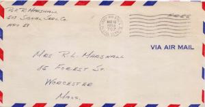 United States Korean War Soldier's Free Mail 1953 Army-Air Force Postal Servi...