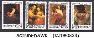 ANTIGUA & BARBUDA - 1993 PAINTINGS BY REMBRANDT & MATISSE - 4V - MINT NH