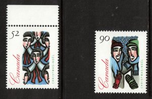 Canada #1534ii #1535ii Extra Fine Never Hinged Scarce Duo