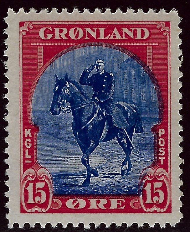 Greenland #14 MNH VF. SCV$50.00.. High Value!