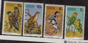 South West Africa Sc 363-6 NH issue of 1974 - Birds